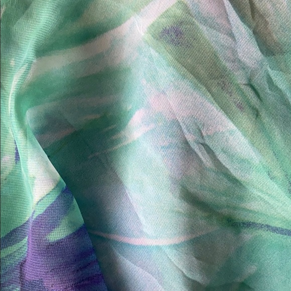 Sheer Flounce Floral Watercolor Cami NWOT - Picture 3 of 3